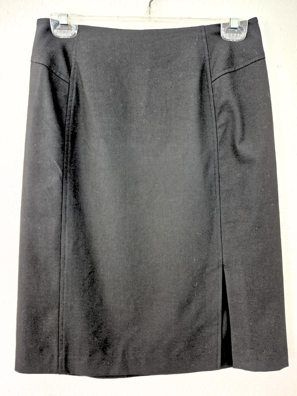 Vntg The Limited Skirt Sz S Black Straight Stretch Career Office Siren Classic